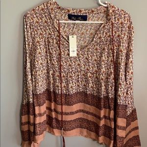 Long sleeve floral top